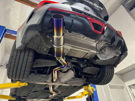 SP1-R Full Titanium Single Exit Exhaust System for 2.0L A90 Supra B46/48
